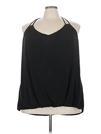 Pre-owned Maurices Tank Top Black Halter Neckline Tops