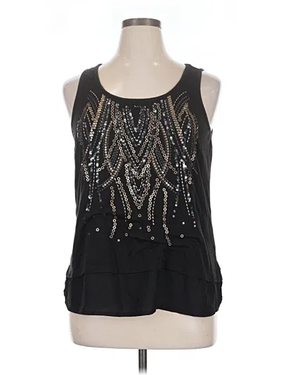 Pre-owned Maurices Tank Top Black Halter Neckline Tops