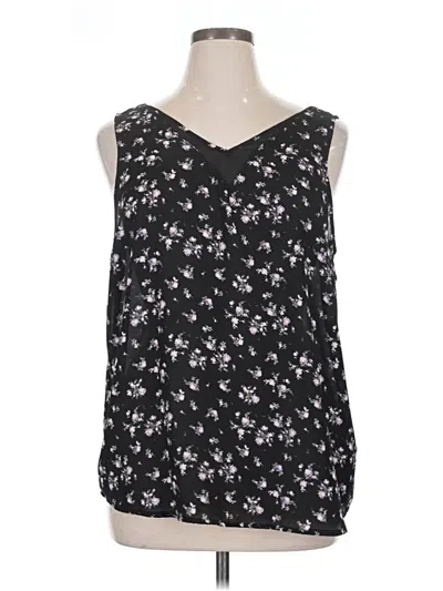 Pre-owned Maurices Tank Top Black Strapless Neckline Tops
