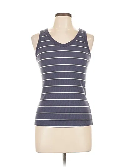 Pre-owned Maurices Tank Top Blue Halter Neckline Tops