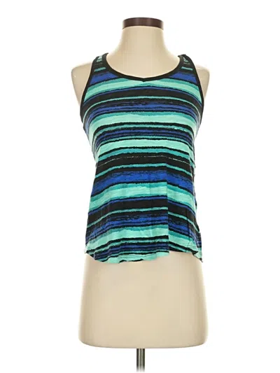 Pre-owned Maurices Tank Top Blue Halter Neckline Tops