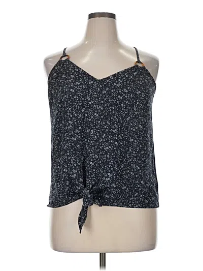 Pre-owned Maurices Tank Top Blue Halter Neckline Tops
