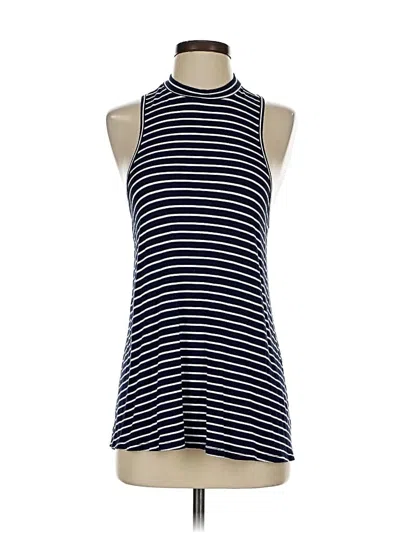 Pre-owned Maurices Tank Top Blue Halter Neckline Tops