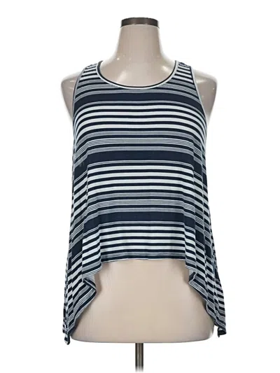 Pre-owned Maurices Tank Top Blue Halter Neckline Tops