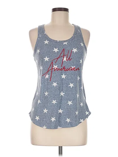 Pre-owned Maurices Tank Top Blue Halter Neckline Tops