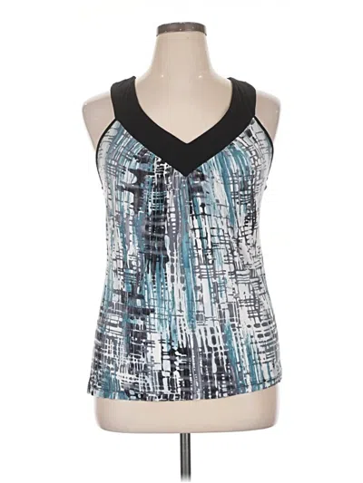 Pre-owned Maurices Tank Top Blue Halter Neckline Tops