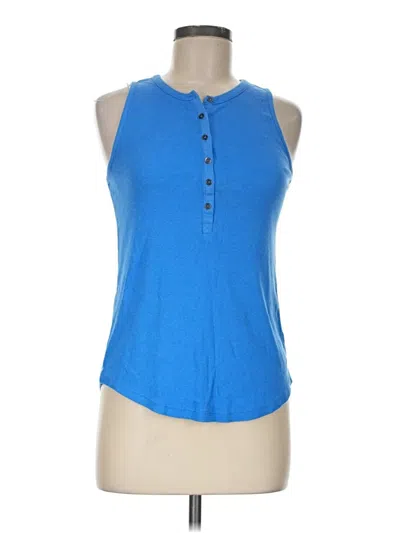 Pre-owned Maurices Tank Top Blue Halter Neckline Tops