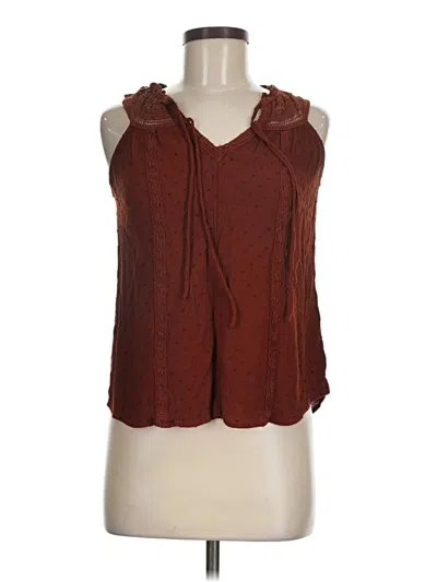 Pre-owned Maurices Tank Top Brown Cowl Neck Tops