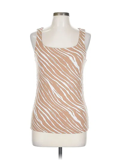 Pre-owned Maurices Tank Top Brown Halter Neckline Tops