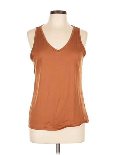Pre-owned Maurices Tank Top Brown Plunge Neckline Tops