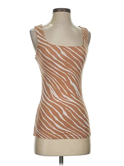 Pre-owned Maurices Tank Top Brown Strapless Neckline Tops