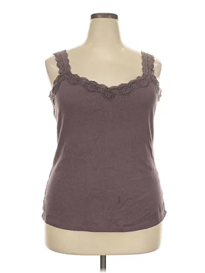 Pre-owned Maurices Tank Top Brown Sweetheart Neckline Tops