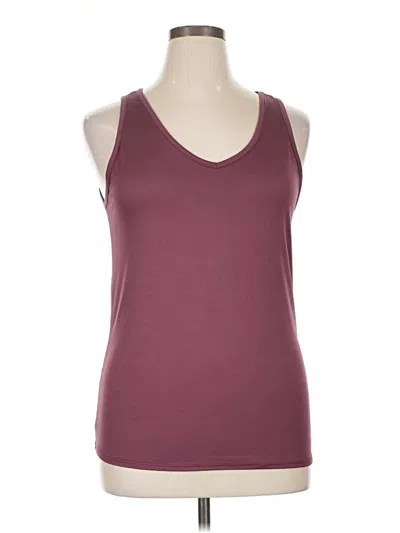 Pre-owned Maurices Tank Top Burgundy Halter Neckline Tops
