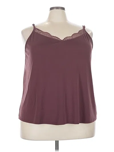 Pre-owned Maurices Tank Top Burgundy Halter Neckline Tops