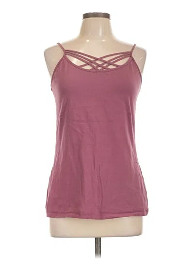Pre-owned Maurices Tank Top Burgundy Halter Neckline Tops