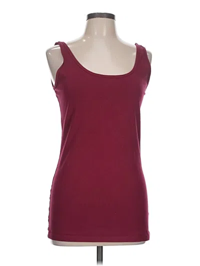 Pre-owned Maurices Tank Top Burgundy Strapless Neckline Tops