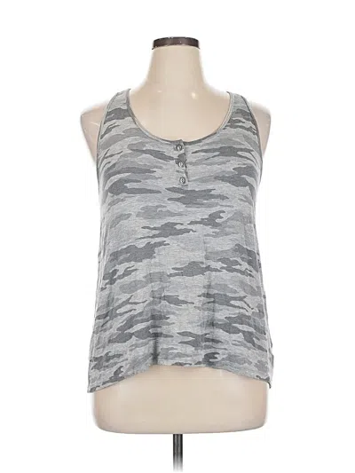 Pre-owned Maurices Tank Top Gray Halter Neckline Tops