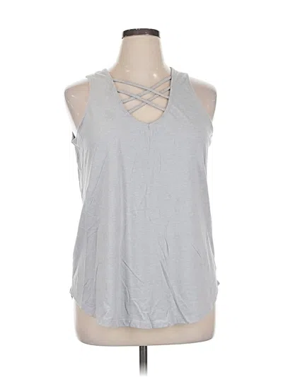 Pre-owned Maurices Tank Top Gray Halter Neckline Tops