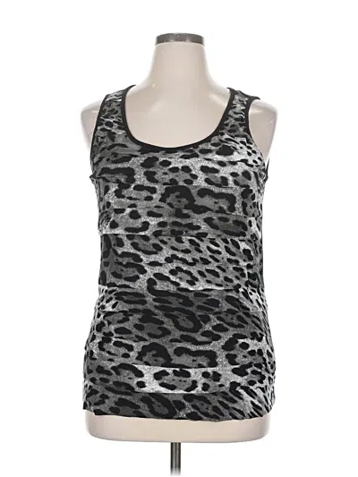 Pre-owned Maurices Tank Top Gray Halter Neckline Tops