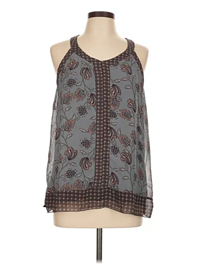 Pre-owned Maurices Tank Top Gray Halter Neckline Tops