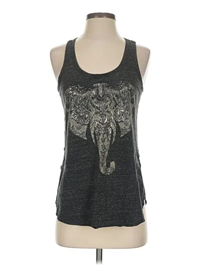 Pre-owned Maurices Tank Top Gray Halter Neckline Tops