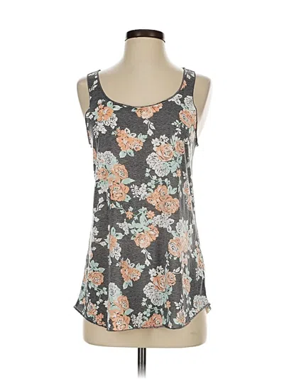 Pre-owned Maurices Tank Top Gray Strapless Neckline Tops