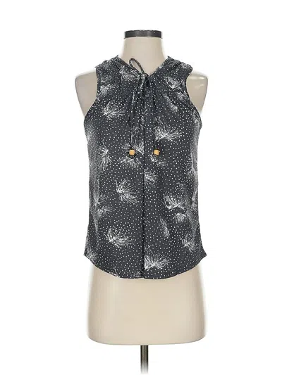 Pre-owned Maurices Tank Top Gray Tie Neck Tops
