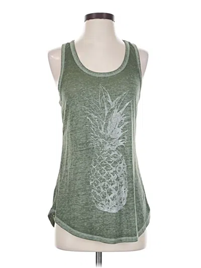 Pre-owned Maurices Tank Top Green Halter Neckline Tops