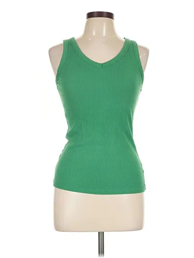 Pre-owned Maurices Tank Top Green Halter Neckline Tops