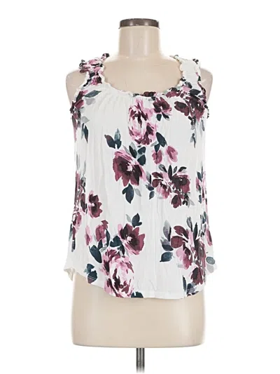 Pre-owned Maurices Tank Top Ivory Halter Neckline Tops