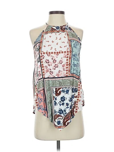 Pre-owned Maurices Tank Top Ivory Halter Neckline Tops In White