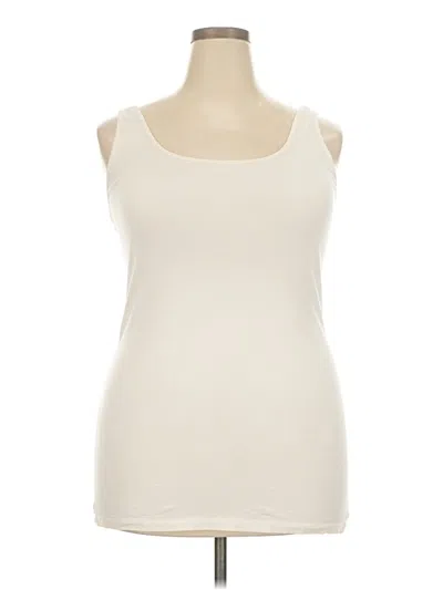 Pre-owned Maurices Tank Top Ivory Strapless Neckline Tops