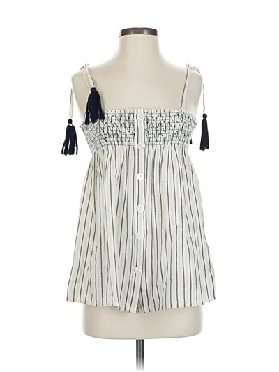 Pre-owned Maurices Tank Top Ivory Strapless Neckline Tops In White