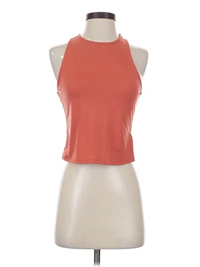 Pre-owned Maurices Tank Top Orange Halter Neckline Tops