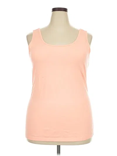 Pre-owned Maurices Tank Top Orange Strapless Neckline Tops