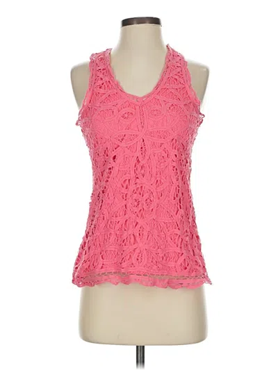 Pre-owned Maurices Tank Top Pink Halter Neckline Tops