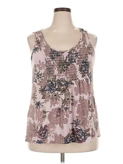 Pre-owned Maurices Tank Top Pink Halter Neckline Tops