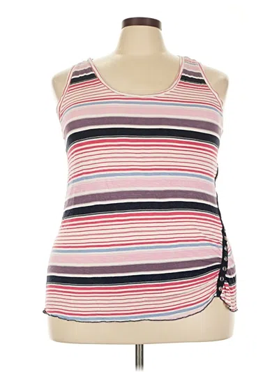 Pre-owned Maurices Tank Top Pink Halter Neckline Tops
