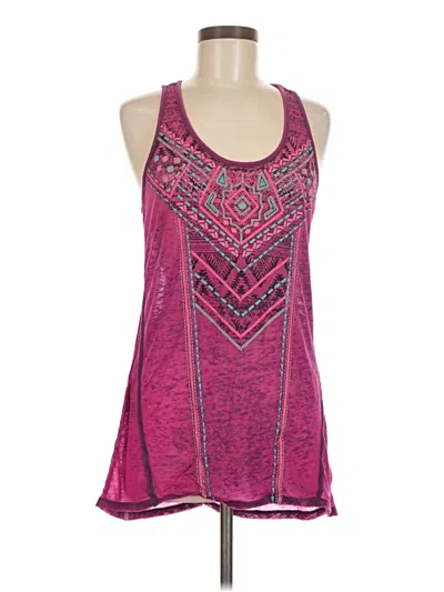 Pre-owned Maurices Tank Top Pink Halter Neckline Tops