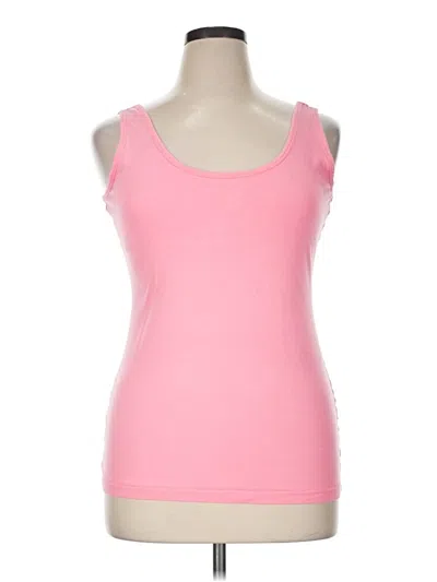 Pre-owned Maurices Tank Top Pink Sweetheart Neckline Tops