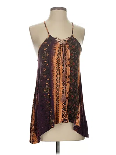 Pre-owned Maurices Tank Top Purple Halter Neckline Tops