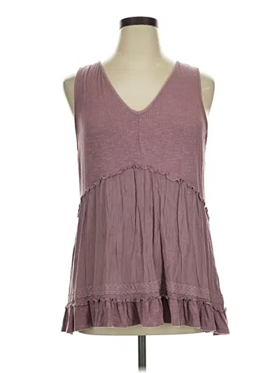 Pre-owned Maurices Tank Top Purple Halter Neckline Tops