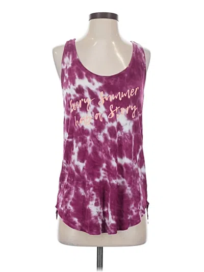 Pre-owned Maurices Tank Top Purple Halter Neckline Tops