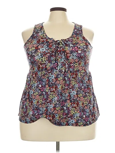 Pre-owned Maurices Tank Top Purple Halter Neckline Tops
