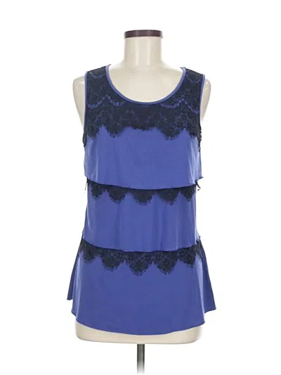 Pre-owned Maurices Tank Top Purple Sweetheart Neckline Tops