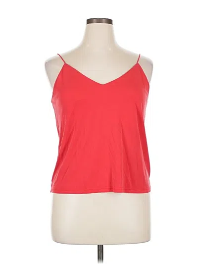 Pre-owned Maurices Tank Top Red Halter Neckline Tops