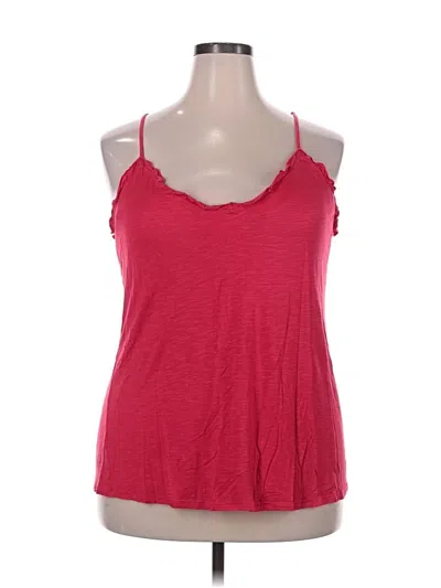 Pre-owned Maurices Tank Top Red Halter Neckline Tops