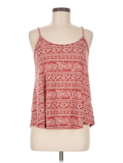 Pre-owned Maurices Tank Top Red Halter Neckline Tops