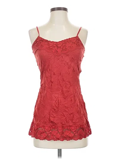 Pre-owned Maurices Tank Top Red Halter Neckline Tops