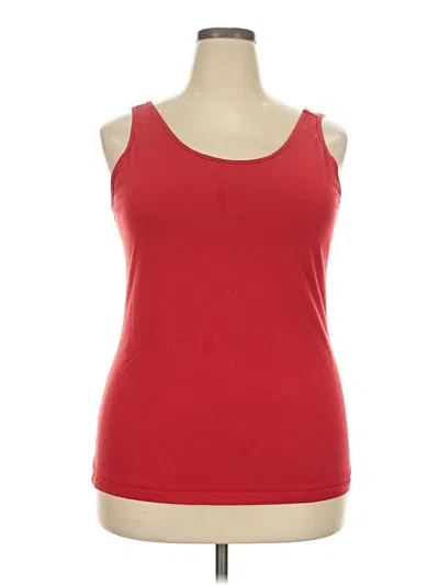 Pre-owned Maurices Tank Top Red Strapless Neckline Tops